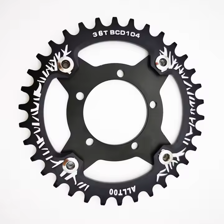Adaptador De Cadena Ebike 104BCD Para Bafang BBS01 BBS02 Motor De Tracción Media Bicicleta Eléctrica Aleación De Aluminio Parte De Ciclismo 32/34/36/38T - 1
