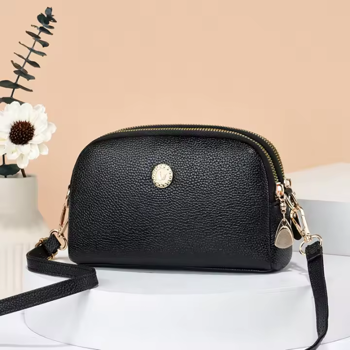 Bolso de mano de cuero Pu para Mujer, Bandolera de alta calidad con diseño de lujo - 1