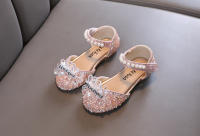Sandalias De Verano Para Niñas Con Lentejuelas Y Broche Moda Infantil Zapatos De Niños Antideslizantes Talla Verdadera Adecuada Para Edades 4-6 Años - details 3
