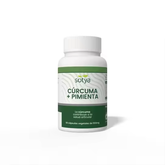 Curcuma + Pimienta 550mg 60 capsulas Sotya - 1