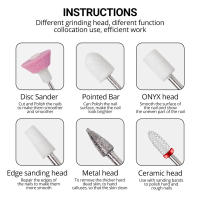 Taladro De Uñas Inalámbrico 6 En 1 15000RPM Con Luz LED Y Pantalla Corte De Uñas Pulidora Y Masajeadora Para Manicura Y Pedicura - details 3