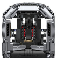 Súper Auto de Carreras para Armar – Bloques de Construcción MOC 1:14 para Niños +12 y Adultos, Modelo Deportivo Detallado - details 4