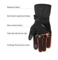 Guantes De Motocicleta Impermeables Y Antideslizantes Para Ciclismo Multicolor Accesorios De Equipamiento De Motocicleta Transpirables Para Hombre Y Mujer - details 14