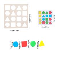 Juguete Educativo Para Niños Y Padres Interacción Temprana Enigma De Colores Y Formas Bloques Geométricos Juego De Puzle Educativo - details 1