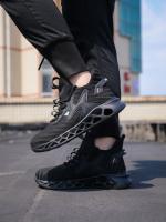 Zapatos De Seguridad Para Hombre Talla 48 Antipinchazos Y Antideslizantes Suela De EVA Capa Superior De Tejido Mocasines Respirables Para Trabajo - details 28