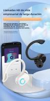 Auriculares Inalámbricos Bluetooth 5.2 Para Negocios Con Cancelación De Ruido Mini HIFI Bass Ear-Hook Con Micrófono Para Deportes Y Juegos - details 0