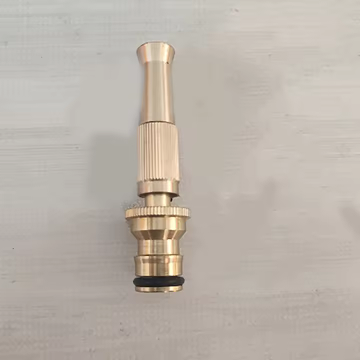 Pistola De Agua De Latón Con Conector Rápido Para Jardín Regulador De Presión Directo Sprinkler Ajustable Herramienta De Jardinería - 1