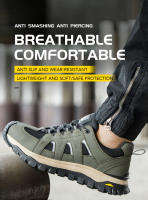 Zapatos De Seguridad Para Hombre Con Punta De Acero Mocasines De Trabajo Ligeros Y Transpirables Antideslizantes Para Adultos - details 2