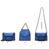 Bolsos cruzados para mujer, bolsos de hombro de moda, bolsos de cadena, bolsos tejidos con cadena portátil de moda, gris - details 0