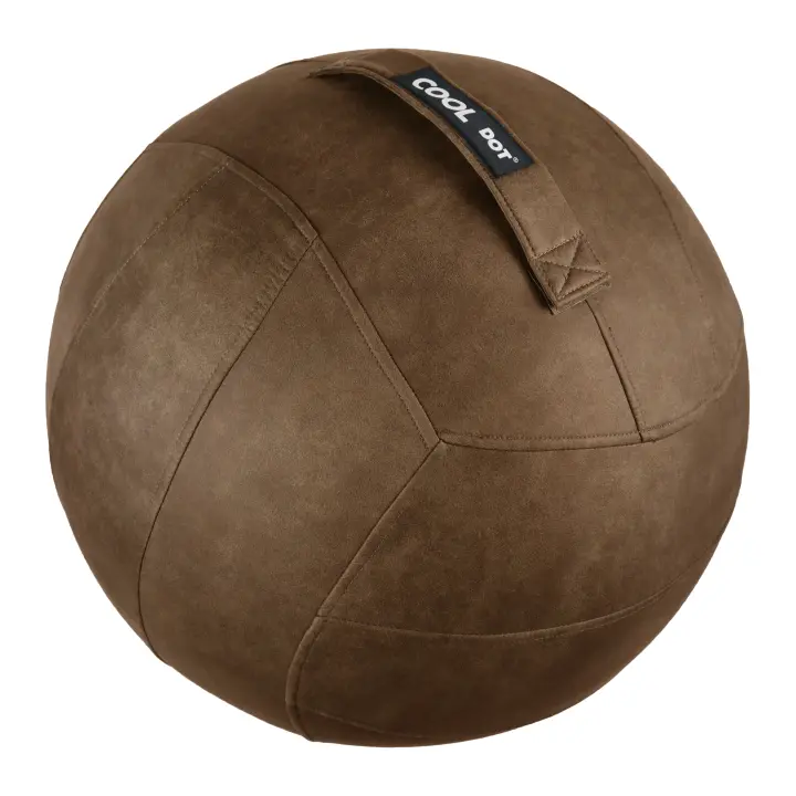 Cooldot Pelota de Pilates y Bola de Yoga PREMIUM con Cubierta de Tela Antibacteriana para Deporte Fitness Fitball Embarazo Asiento de Oficina o Casa con Inflador - Varios Colores y Tamaños - 1