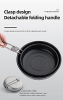Tiartisan Sartén Antideslizante De Titanio Ultraligera Con Manos Desmontables Y Plegables Para Acampar Al Aire Libre Y Picnics Cocina Portátil - details 6