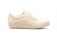95567 cuero-beige y platino-nude Hecho en España Deportivos Mujer Piel Cordones Elásticos Cuña Numeración:35-41 Marca:JAM Estos son deportivos para mujer, en tonos marrones con variación de texturas. La puntera y los laterales exhiben cuero liso, mientras - details 9