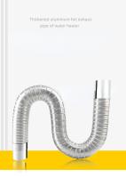 Tubo De Exhalar Flexible De Acero Inoxidable Y Aluminio Para Ventilación Fumada Aire Caliente Vapor Varios 1m/1.5m Longitud Diferentes Diámetros De 5cm a 9cm - details 0