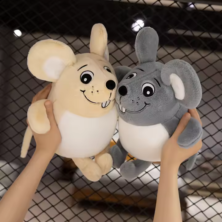Peluche De Ratón Simulado Suave 16/37cm Muñeco De Peluche Animal Para Niños Decoración Regalo De Peluche Mascota De Tela COTON Ratoncillo De Peluche Unisex - 1