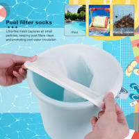 Calcetines De Filtro Para Piscina 200-5Pcs Malla De Nylon Elástica Para Cestas De Escobillas De Limpieza De Piscinas Al Aire Libre Herramientas De Limpieza De Piscinas - details 2