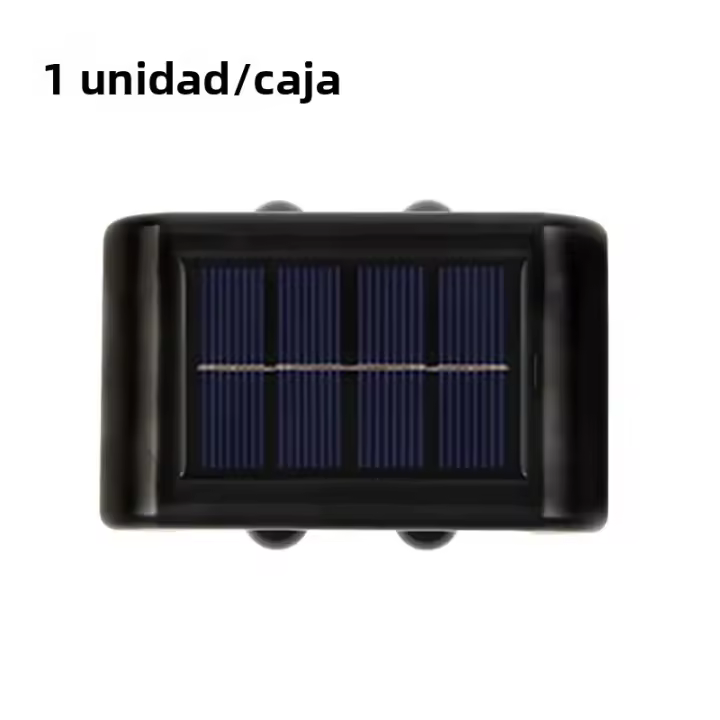 Lámpara De Pared Solar LED 4 Exterior Impermeable Para Iluminación De Jardín Y Decoración De Valla Luz Solar Para Exterior - 1