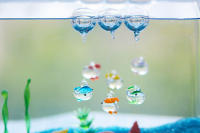 5PCS Decoración De Lagoonería Creativa Con Bola De Ballena Luminosa De Vidrio Para Acuario Decoración De Burbujas Para Micro Paisaje - details 2