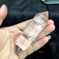 Varita De Cristal Natural Blanco 24 Cara 11cm Rara Doble Terminada Para Reiki Espiritualidad Y Amor Estilo Moderno - details 1