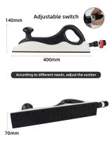 HIFESON Bloque De Lijado Manual 70x400mm Soporte Para Papel De Lija Mecánico Para Trabajo De Madera Y Coche Herramienta Abrazadera De Mano - details 5