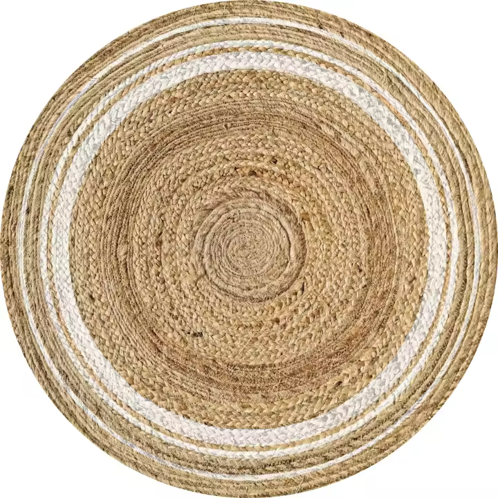 VINILIKO, set de 4 individuales Carthago Blanca Redonda 4u-[Diam] 40 cm - 1