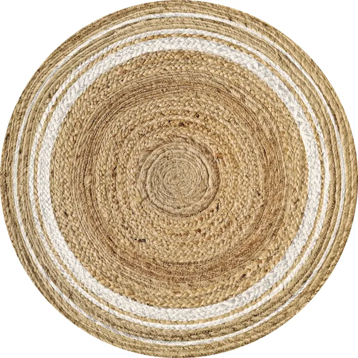 VINILIKO, set de 4 individuales Carthago Blanca Redonda 4u-[Diam] 40 cm - 1