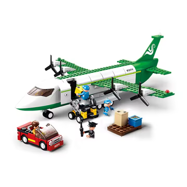 Bloques De Construcción Educativos Para Niños Airbus A320 Modelo De Avión De Carga 463 Piezas Juguete Inteligente Para El Desarrollo De La Razonamiento Espacial Y Manual-Artesanal - 1