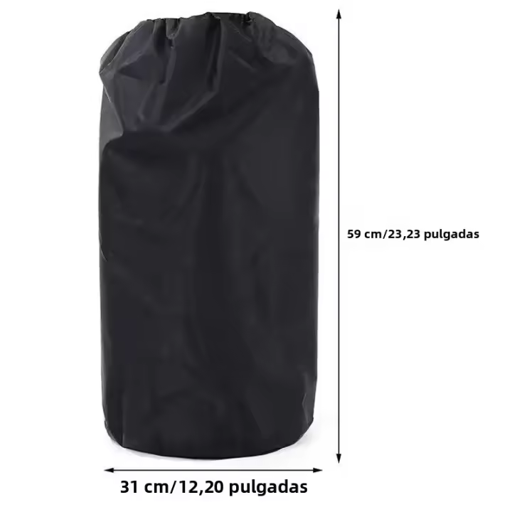 Cubierta De Tanque De Propano 210D Negra De Tela Oxford Protección Contra Polvo Y Agua Para Camping Y Uso Exterior Cubierta Protectora Para Botellas De Gas - 1
