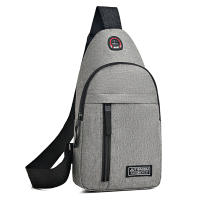Bolsa De Pecho Para Hombre Nueva De Lona De Nylon Estilo Casual Y Deportivo Con Correa Cruzada Y Cierre De Cremallera - details 3