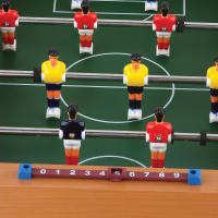 Devessport Futbolín de Sobremesa para Niños - Jugadores Rojos y Blancos - Incluye Marcadores y Bola - details 2