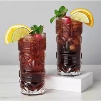 Vaso De Barra De Cristal Tiki Copa De Cóctel Hawaiano Cara De Fantasma Vaso De Agua Creación Gome Vaso De Barra Para Cócteles - details 0