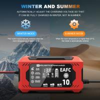 Cargador De Batería Para Coche EAFC 10A 12V 8A 6A Unidad De Carga De Mantenimiento En 7 Etapas Para Baterías AGM Gel Y Ácido Plomo - details 5