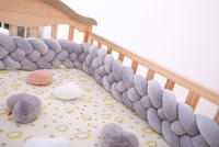 Protector de cuna para bebé, tejido a mano danés con trenza de cuatro hilos, anticolisión. - details 24
