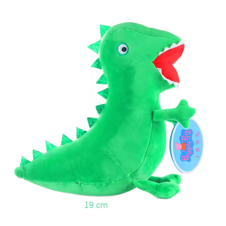 Muñeco De Peluche Peppa Pig 19CM Juguete Para Niños De Alta Calidad Dinosaurio Teddy Bear Suave Anime Figura Ornamento Regalos De Cumpleaños - 1