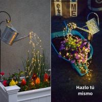 Luces LED De 100 Leds Para Jardín Guirnalda De Navidad Decoración De Casa Para Bodas Y Fiestas Exteriores Con 5 Ramas - details 4