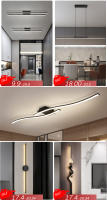 Luz De Pared Moderna LED Para Decoración De Habitaciones Y Salones Iluminación Simplicidad Para TV Y Electrodomésticos Material De Aluminio Certificación Incluida - details 0