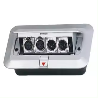 EXTREME GB4XF GROUND BOX CASH WITH 4 CONNECTORS XLR FEMALE EXTGB4XF Otros accesorios de iluminación Cables y adaptadores de audio - 1
