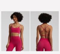 Sujetador De Yoga Para Mujer SHINBENE Super Nube Con Escote En V Espalda Cruzada Y Sin Costuras Almohadillado Deportivo Transpirable - details 17