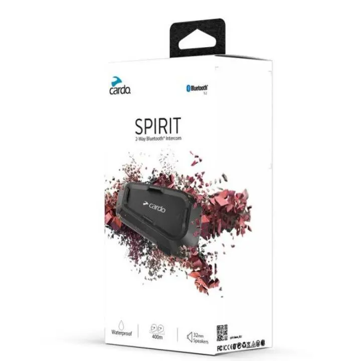 Casco Moto Intercomunicador Cardo Spirit Negro Unica Negro Unica - 1