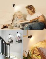 Luz De Pared LED Magnética Recargable Con Control Remoto De Toque Y Rotación De 360° Luz De Lectura Para Armario Lámpara Nocturna - details 7