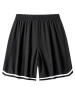 Shorts De Baloncesto Para Hombres Con Patrón Colorblock Y Rayas Secado Rápido Cintura Con Cordón Bolsillos Para Gimnasio Y Running - details 7