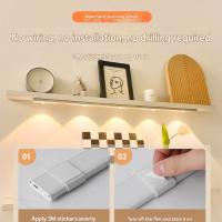 Luz de armario con sensor de movimiento, luz nocturna inalámbrica recargable por USB con 3 modos, perfecta para armario/escaleras/cocina/sótano/baño/pasillo/garaje - details 2