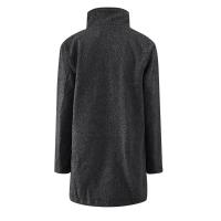 Chaqueta De Lana Para Mujer Con Bolsillos Cuello Lapel Larga Casual Invierno Abrigo Elegante De Color Sólido Talla plus - details 22