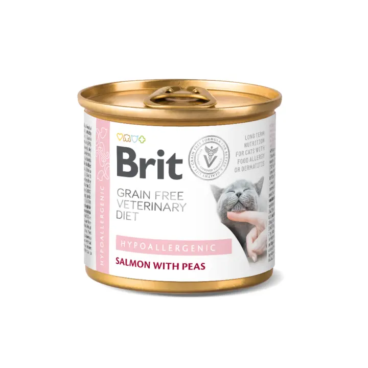 Brit Veterinary Diet Hypoallergenic Latas para Gatos (6 x 200gr) - 1