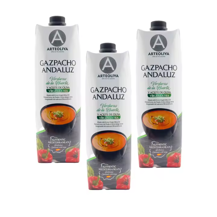 Gazpacho Andaluz virgen extra Arteoliva 1 L  3 unidades - 1