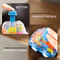 Coche De Puzzle Para Niños Transparente Y Con Engranajes Juguete De Tipo Presión Y Deslizamiento Inercial Autobús De Dibujos Animados Para Interacción Padre-hijo - details 8