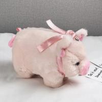 Bolso De Hombro Para Mujer Kawaii Rosa Con Cerdo De Peluche Suave Tote Con Cremallera Y Lazo Lindo Bolsa De Mano Para Estudiantes Y Niños - details 11