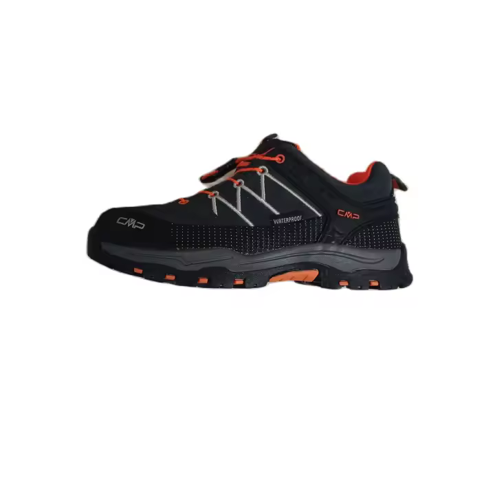 Calzado Montaña de niño Campagnolo modelo Rigel Low Trekking color antracita - Flash orange 47UG; Referencia 3Q13244J; Incluye membrana Waterproof repelente al agua. Perfectas para una escapada a la montaña o como zapatilla urbana.  775678 - 1