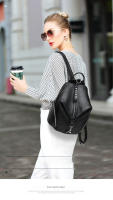 Mochila Antirrobo Para Mujer De Cuero Genuino 100% Gran Capacidad De Viaje Diseño Nuevo 2022 Mochila Escolar Para Niñas Con Cadena Y Cierre De Cremallera - details 0