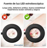 Lámpara De Escritorio LED Ajustable En 3 Colores USB Multiusos Flexible Para Lectura En La Cama Luz Nocturna Moderna Negra - details 4