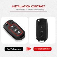 Funda De Llave De Coche En Silicona Para Volkswagen VW Polo Golf Passat Tiguan Beetle Caddy T5 Skoda Octavia Seat Leon Altea - details 1
